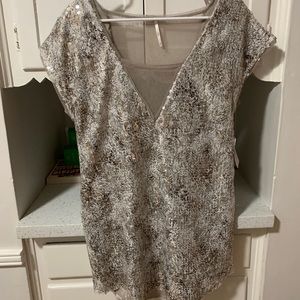 Free people shiny / sequin dress